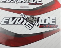 Evinrude 115HP E-tec V4 2015 Blue Cowl Outboard Decal Kit